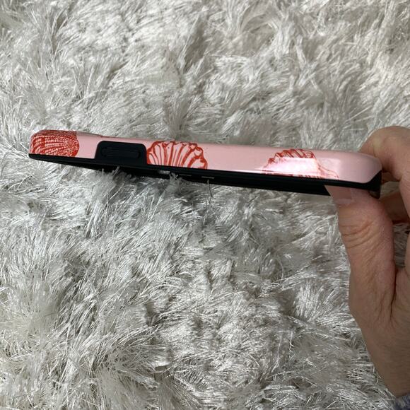 Burga Phone Case Shells Pink w Red Designs - Picture 6 of 6